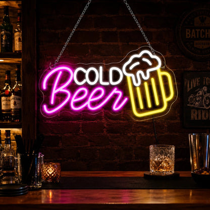 Cold Beer Mug LED Neon Sign - Shineneon