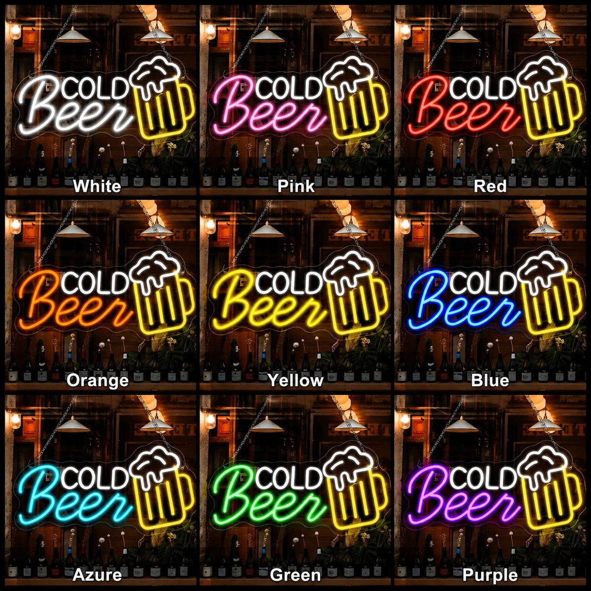 Cold Beer Mug LED Neon Sign - Shineneon