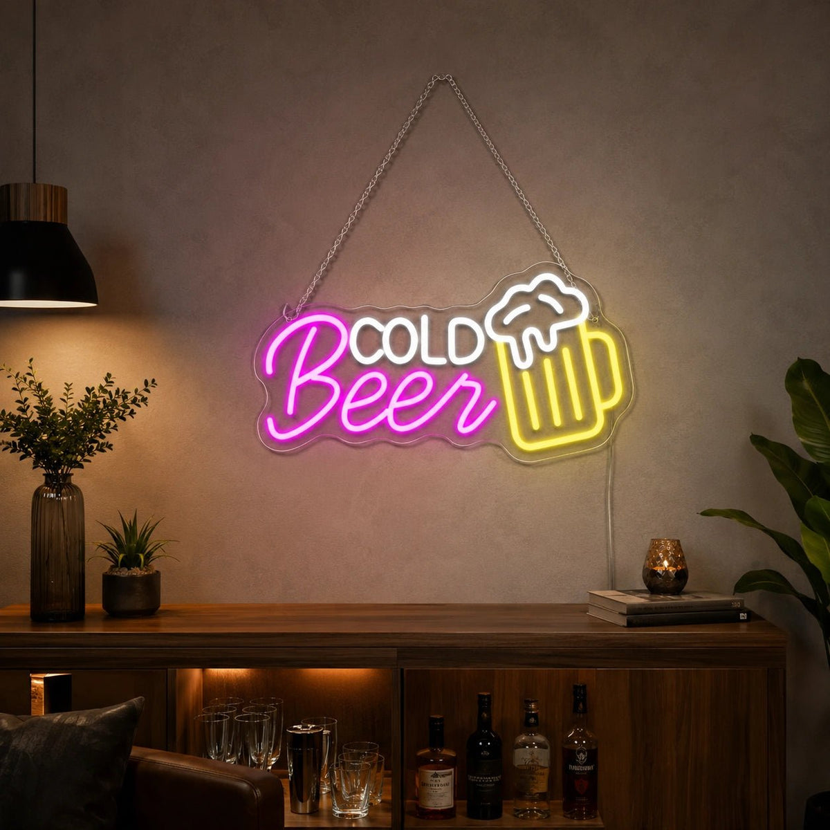 Cold Beer Mug LED Neon Sign - Shineneon