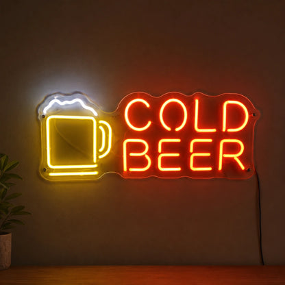 Cold Beer Mug Neon Sign LED Neon Sign main product image