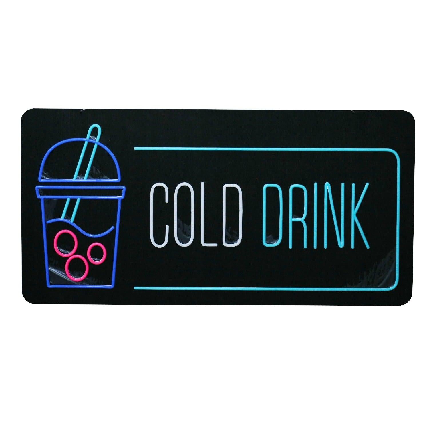 Cold Drink Cup Led Neon Sign With Blue Pink White For Beverage Shop Decor | Shineneon