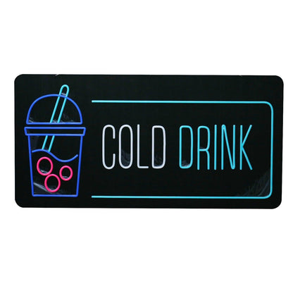 Cold Drink Cup Led Neon Sign With Blue Pink White For Beverage Shop Decor | Shineneon
