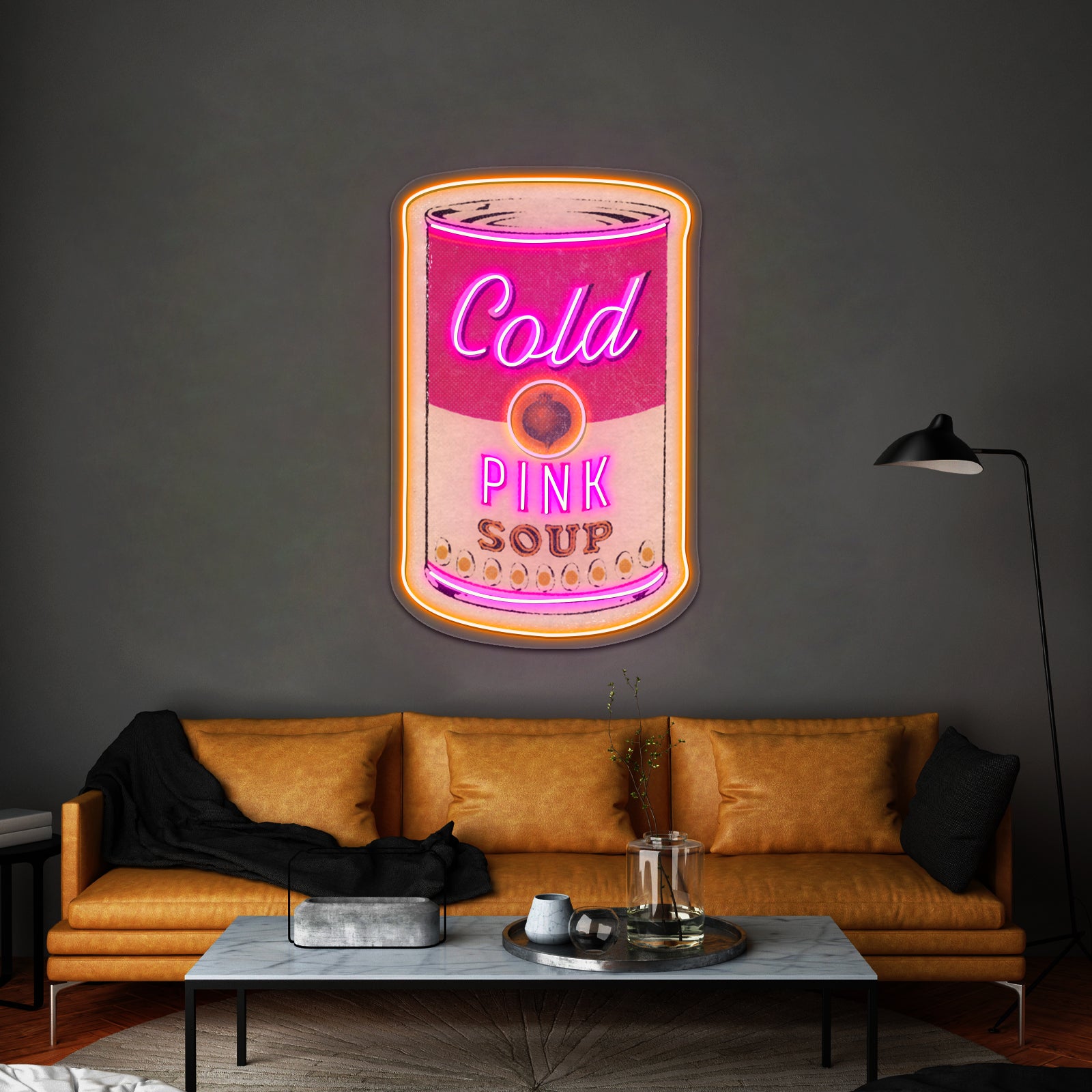 Cold Pink Soup Artwork Business Led Sign | Shineneon