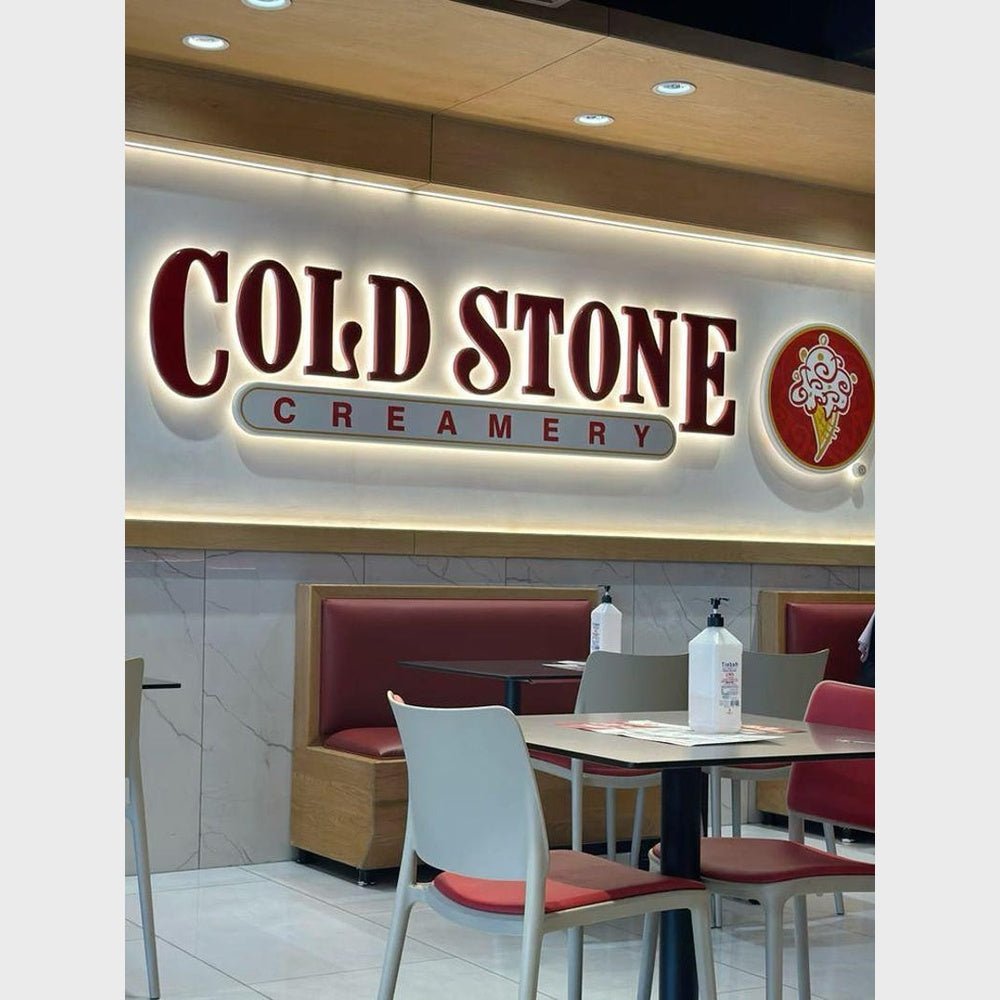 Cold Stone Creamery 3D Backlit Channel Letters Led Light Sign - Shineneon