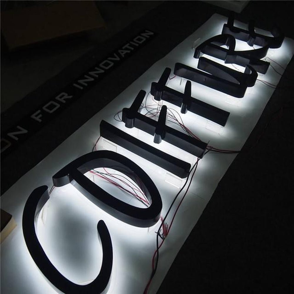 Colfflire 3D Backlit Letters Business Metal Led Sign - Shineneon