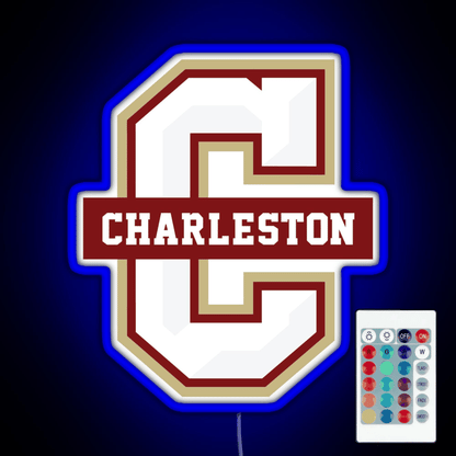 College Of Charleston Cougars Rgb Led Neon Sign Pop Wall Art