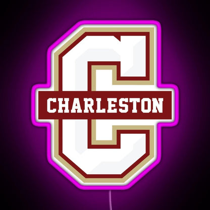 College Of Charleston Cougars Rgb Led Neon Sign Pop Wall Art - Shineneon
