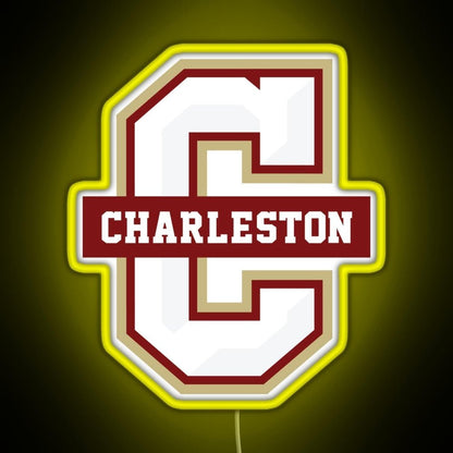 College Of Charleston Cougars Rgb Led Neon Sign Pop Wall Art - Shineneon