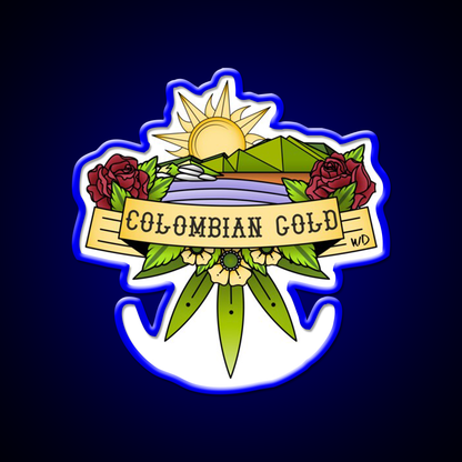 Colombian Gold Hemp Inspired Green Leaf Led Neon Sign Rgb Color - LED neon sign view 5