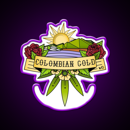 Colombian Gold Hemp Inspired Green Leaf Led Neon Sign Rgb Color - LED neon sign view 9