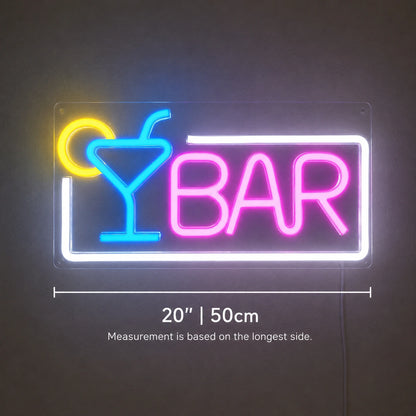 Color Martini Bar Neon Sign LED Neon Sign size image