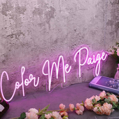 Color Me Paige Pink Led Neon Sign - Shineneon