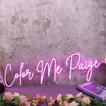 Color Me Paige Pink Led Neon Sign - Shineneon