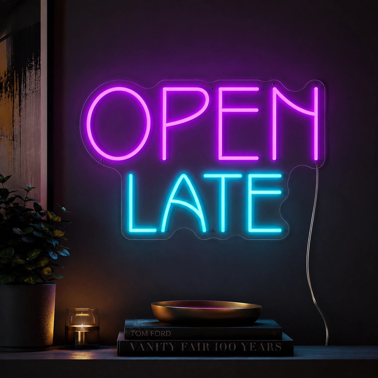 Color Open Late Neon Sign LED Neon Sign high-converting product image