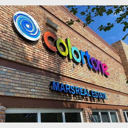 Color Tone With Logo 3D Frontlit Letters Metal Led Sign - Shineneon