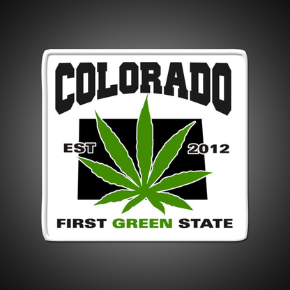 Colorado First Green State Hemp Inspired Green Leaf Led Neon Sign Rgb Color - LED neon sign view 11