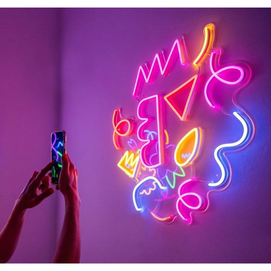 Colorful Abstract Led Sign Business Neon Sign