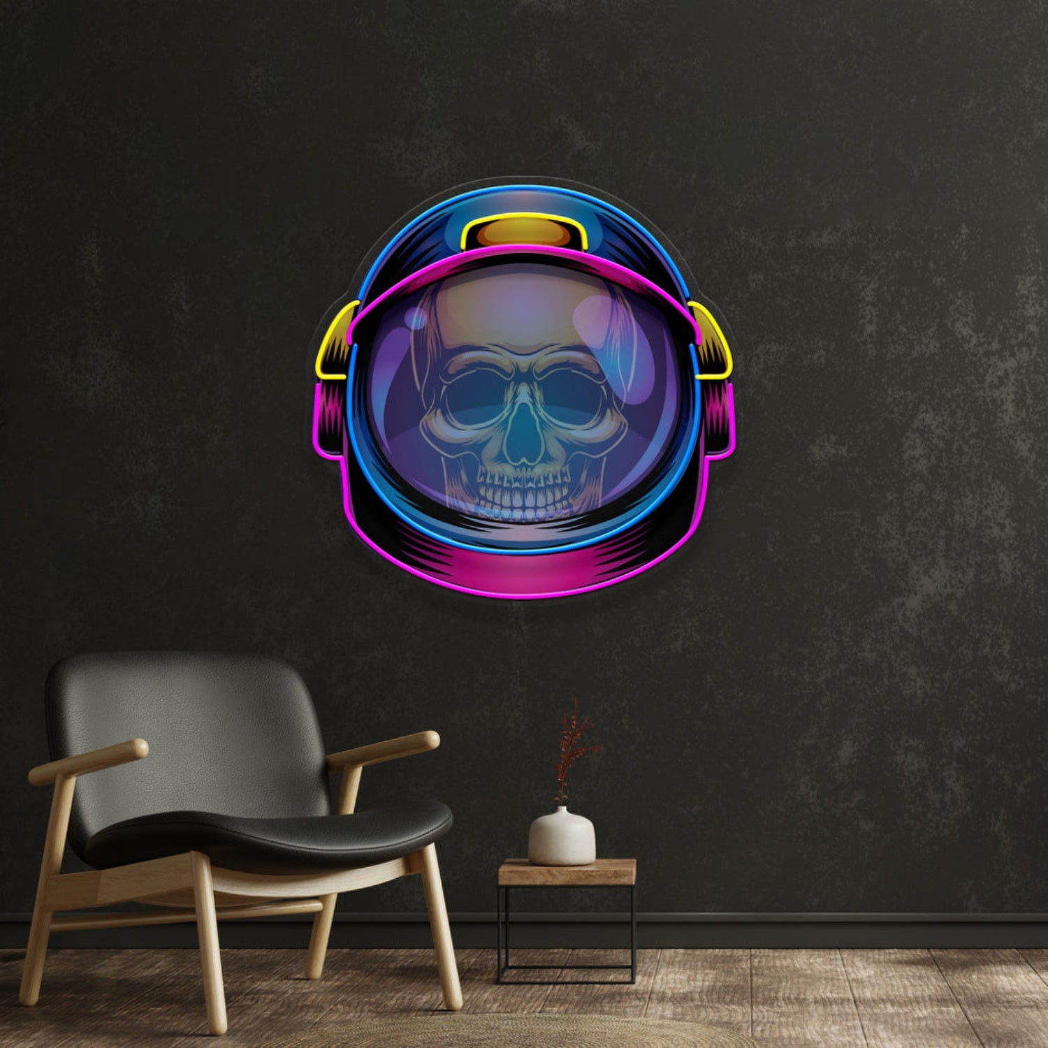Colorful Astronaut Skull Acrylic Artwork Led Neon Sign | Shineneon