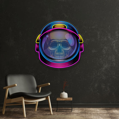 Colorful Astronaut Skull Acrylic Artwork Led Neon Sign | Shineneon