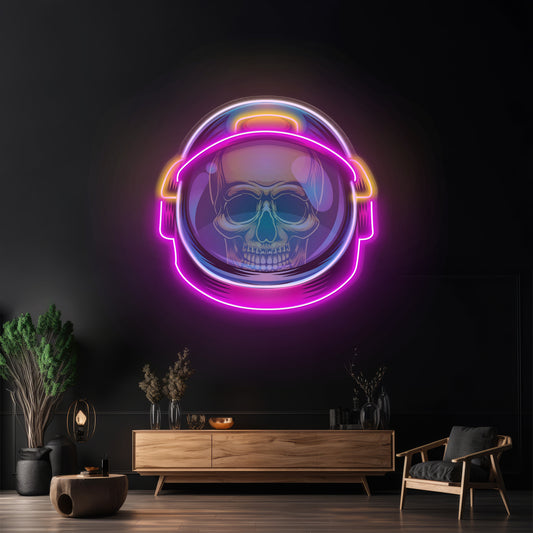 Colorful Astronaut Skull Led Neon Sign Light Custom Led Signs