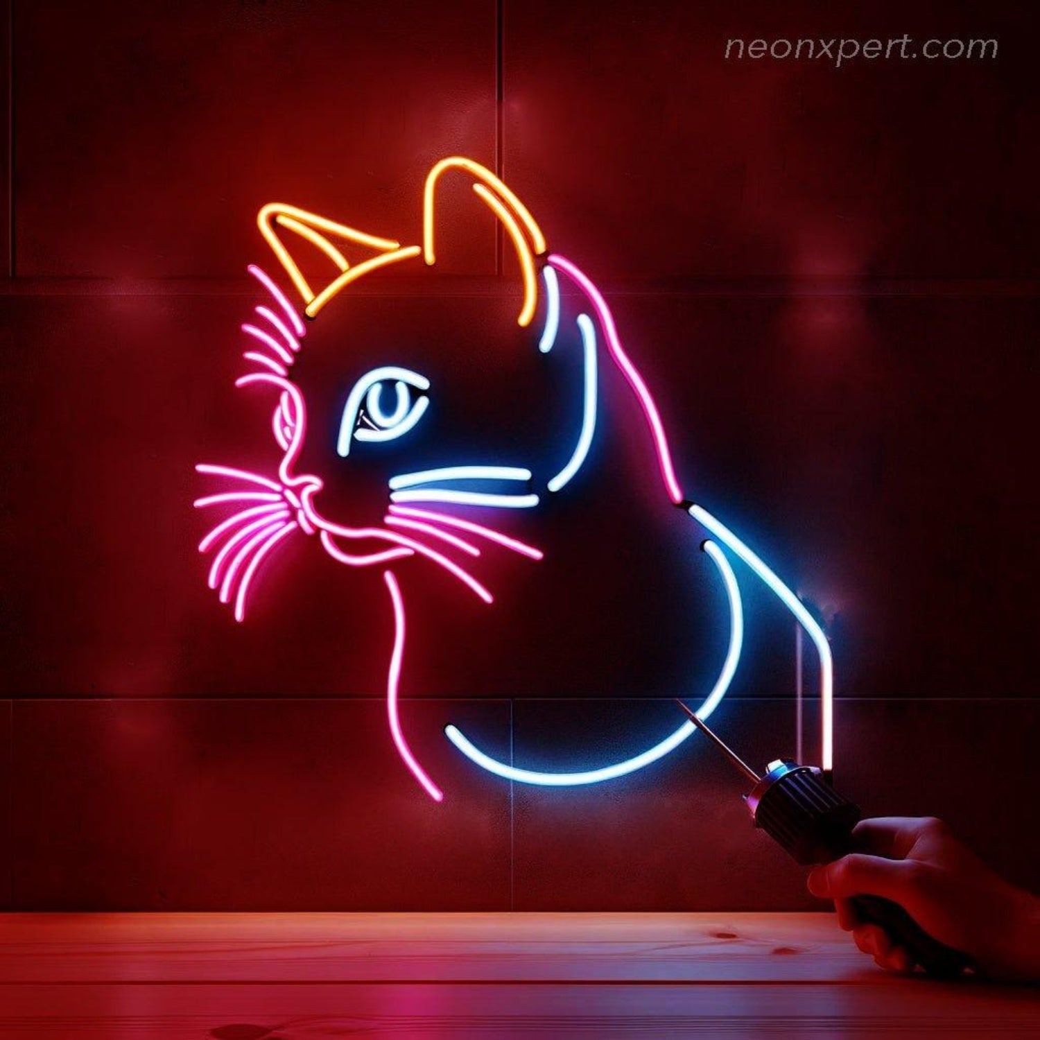 Colorful Cat Led Neon Sign For Home And Pet Cafe Decor | Shineneon
