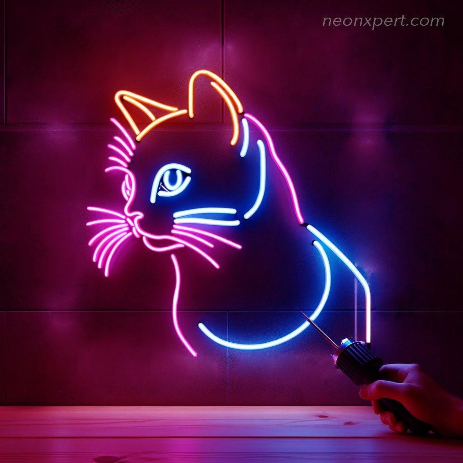 Colorful Cat Led Neon Sign For Home And Pet Cafe Decor | Shineneon