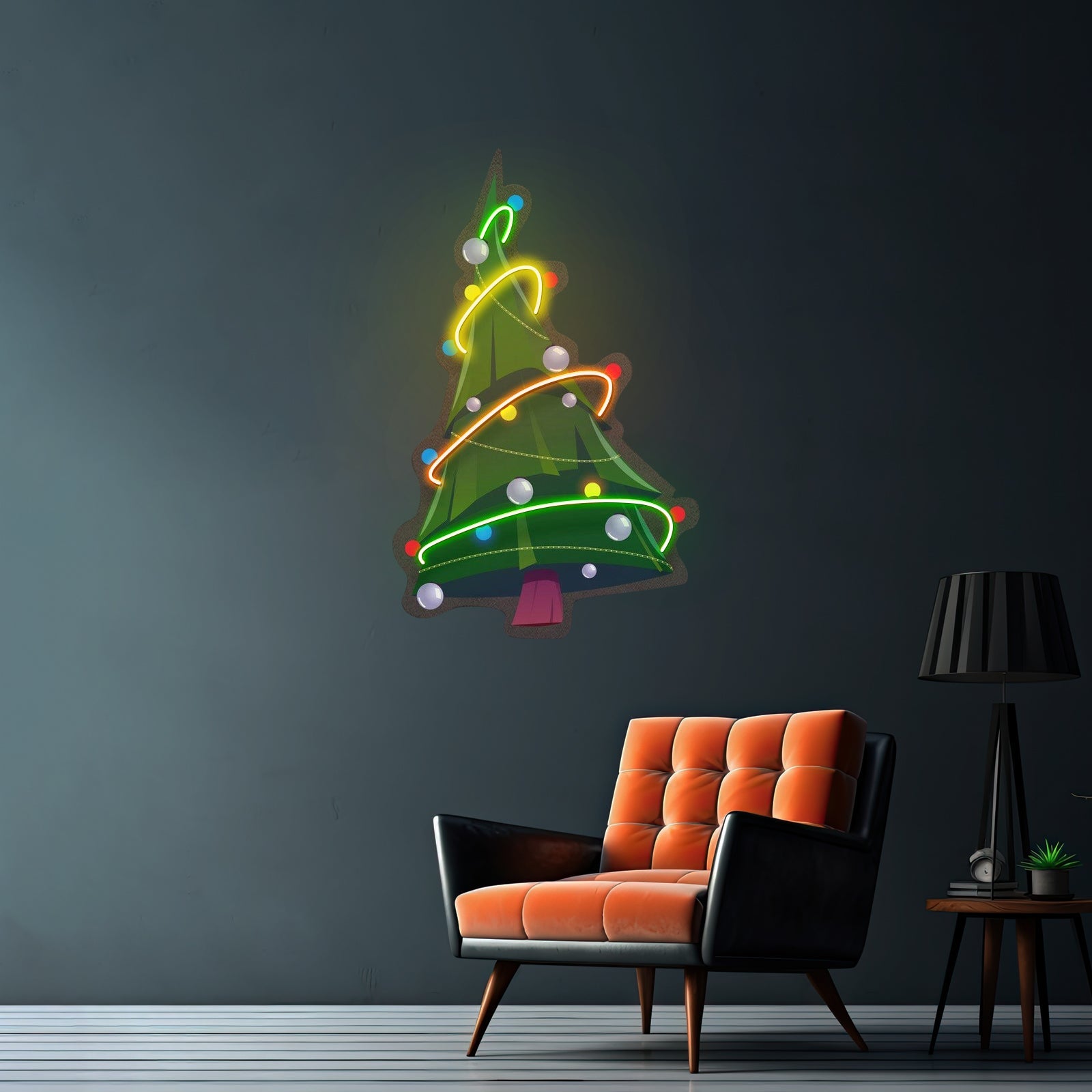 Colorful Christmas Tree Led Neon Acrylic Artwork For Sale - Shineneon