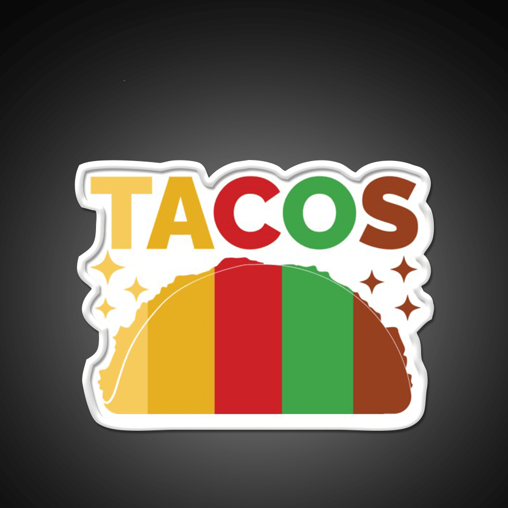 Colorful Cute Taco Led Neon Sign Mexican Food Sign Rgb Color - Shineneon