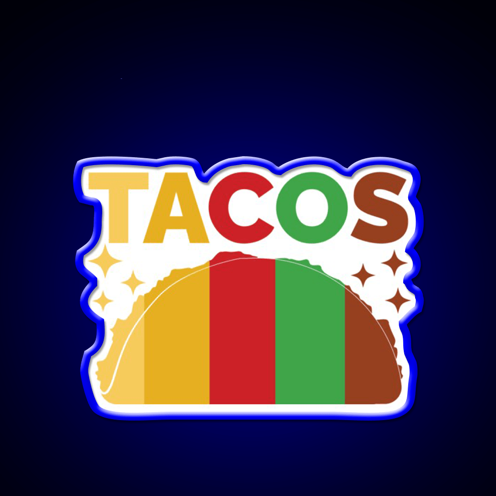 Colorful Cute Taco Led Neon Sign Mexican Food Sign Rgb Color - Shineneon