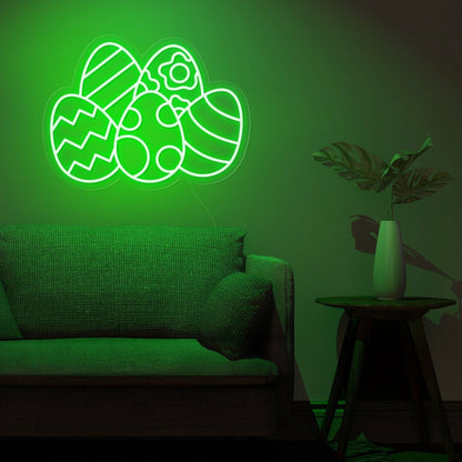 Colorful Eggs Easter Neon Sign For Home Storefront | Shineneon