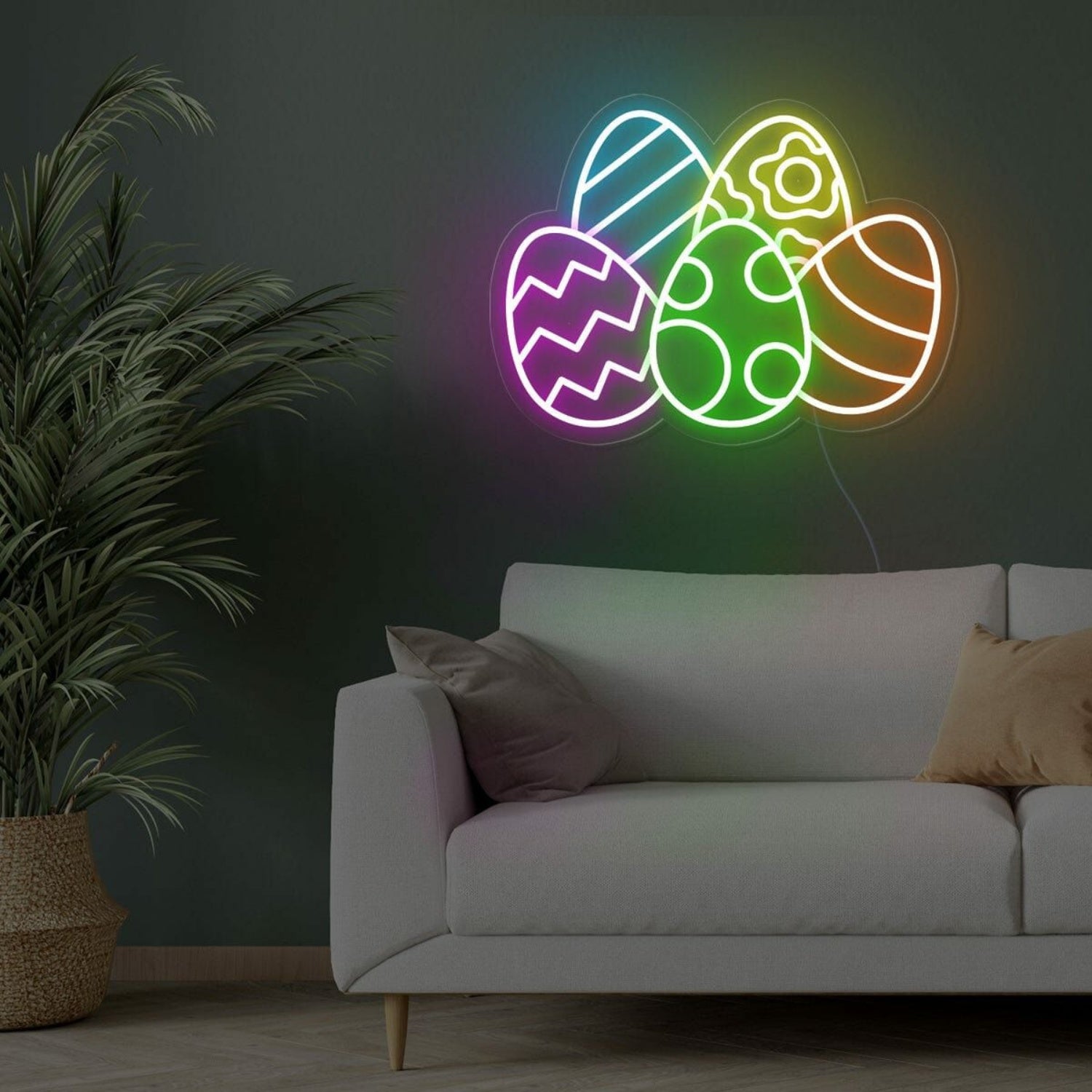 Colorful Eggs Easter Neon Sign For Home Storefront | Shineneon
