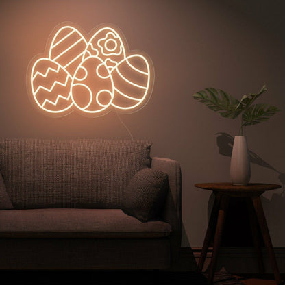 Colorful Eggs Easter Neon Sign For Home Storefront | Shineneon