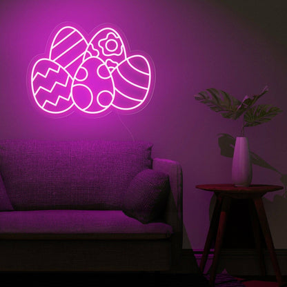 Colorful Eggs Easter Neon Sign For Home Storefront | Shineneon