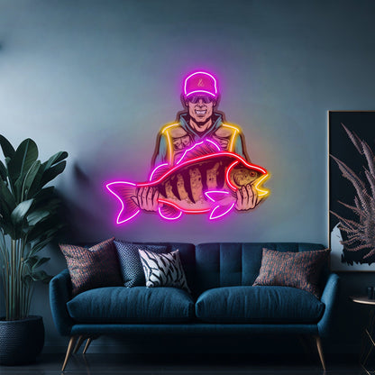 Colorful Fishing Led Neon Sign Light Custom Led Signs - Shineneon