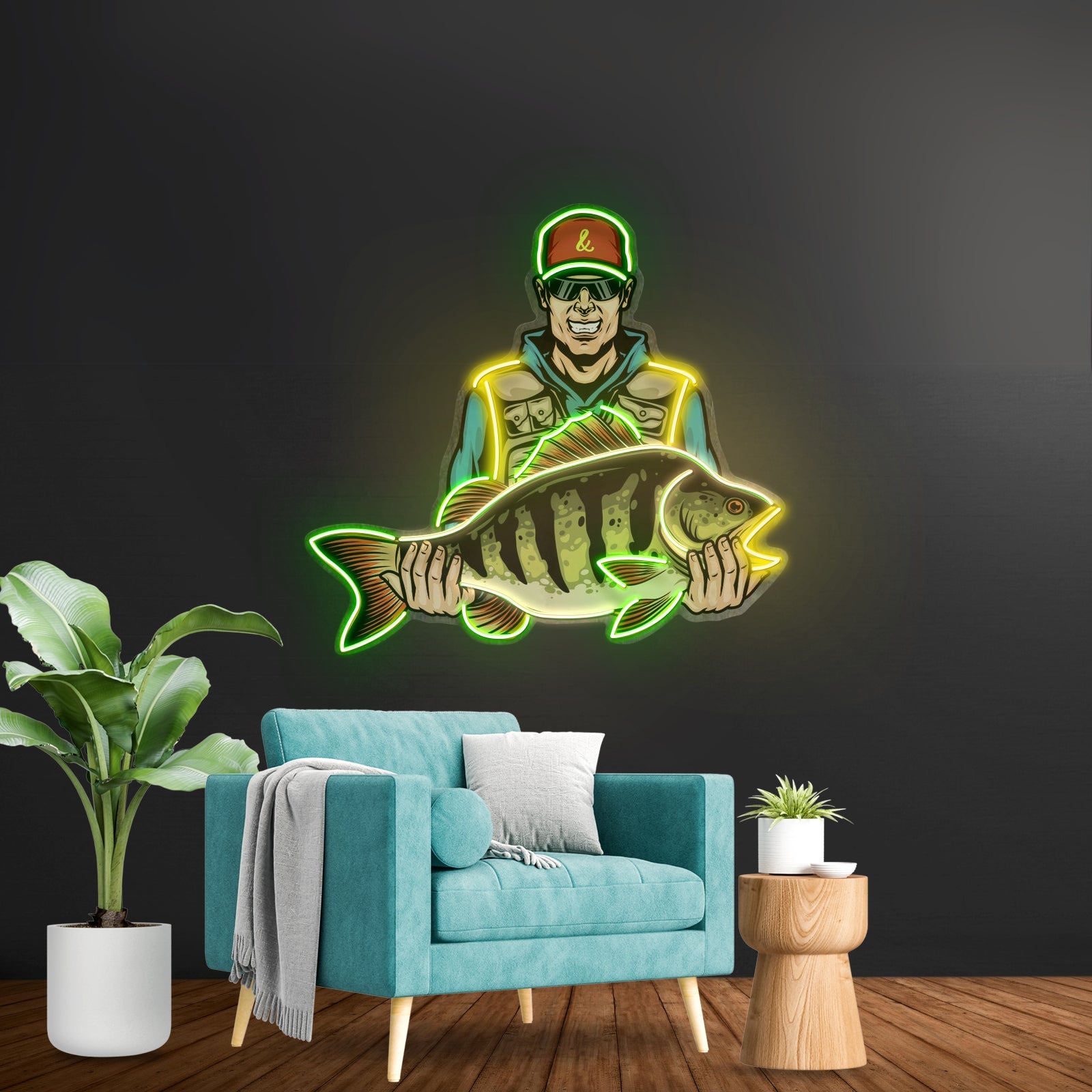 Colorful Fishing Led Neon Sign Light Custom Led Signs - Shineneon