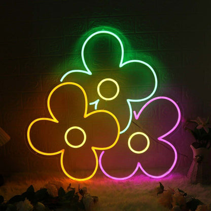 Colorful Flowers Custom Led Neon Sign - Shineneon