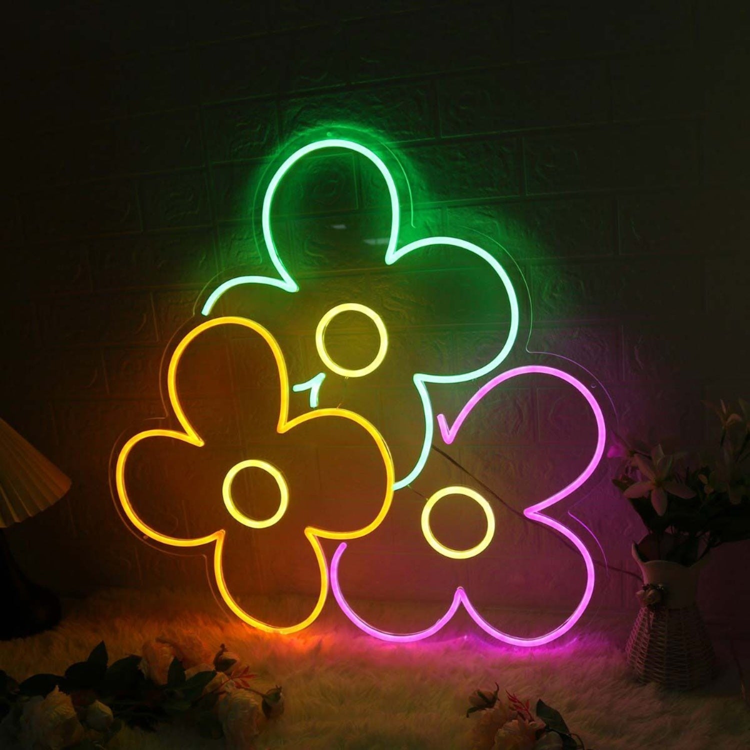 Colorful Flowers Custom Led Neon Sign - Shineneon