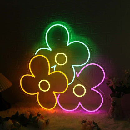 Colorful Flowers Custom Led Neon Sign - Shineneon