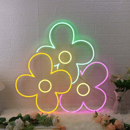 Colorful Flowers Custom Led Neon Sign - Shineneon
