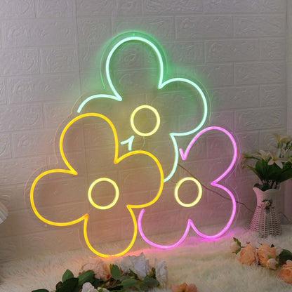 Colorful Flowers Custom Led Neon Sign - Shineneon