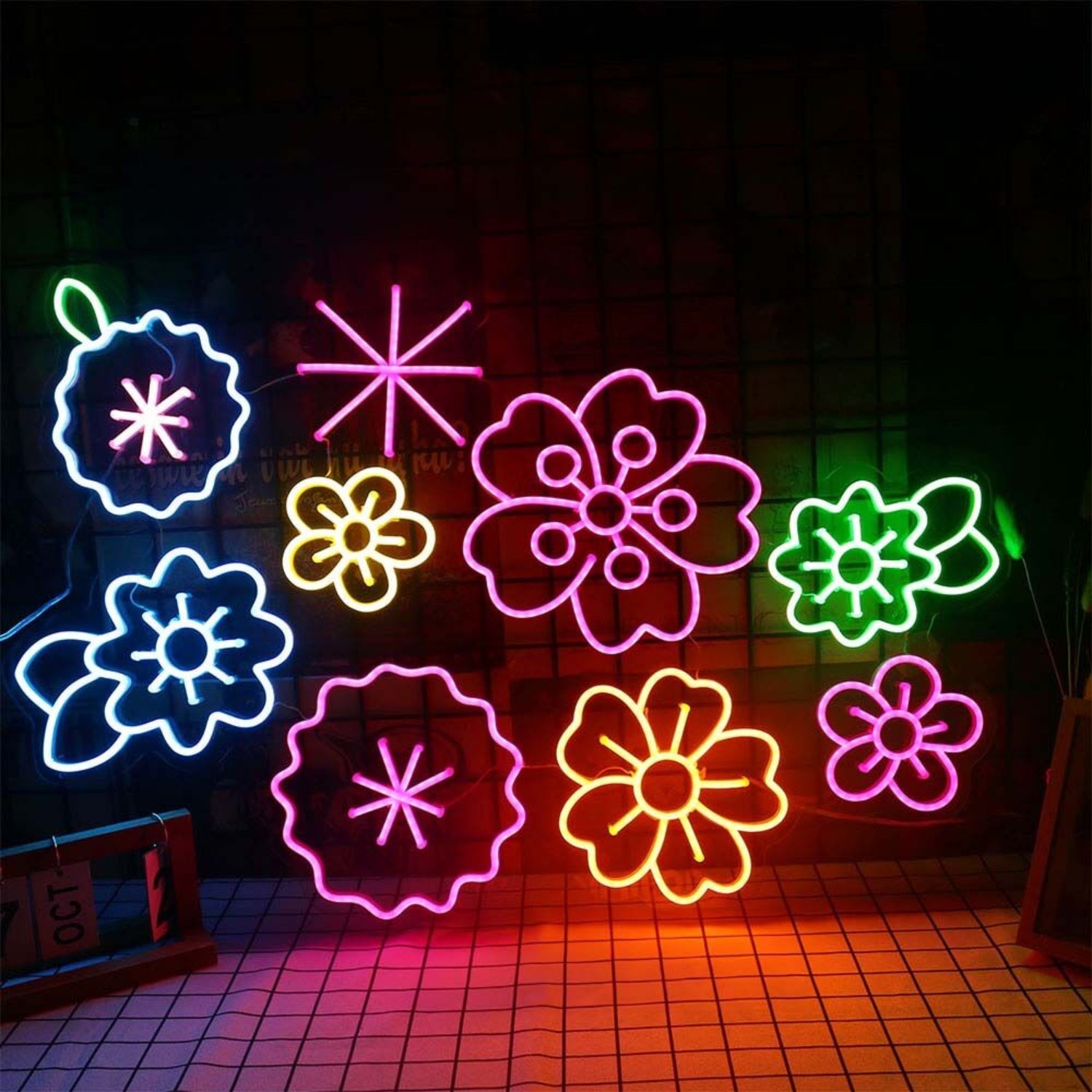Colorful Flowers Led Neon Sign For Floral And Elegant Decor | Shineneon