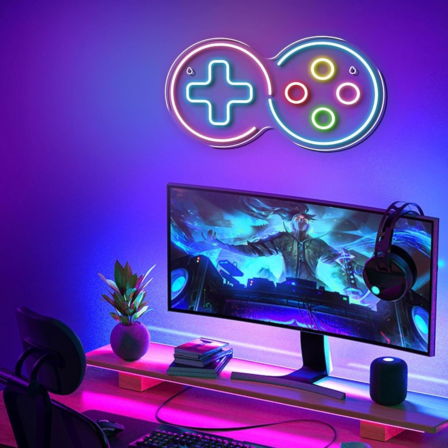 Colorful Game Console Buttons Neon Sign | Shineneon
