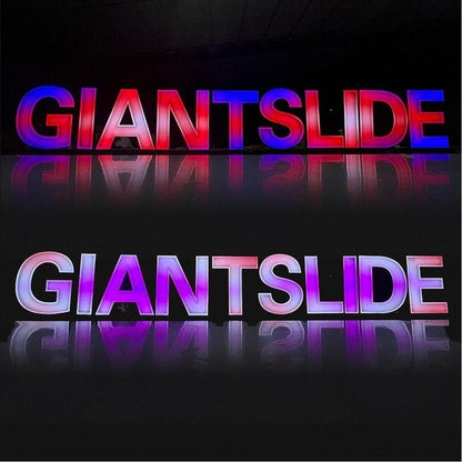 Colorful Giantslide 3D Frontlit Channel Letters Led Light Sign - Shineneon