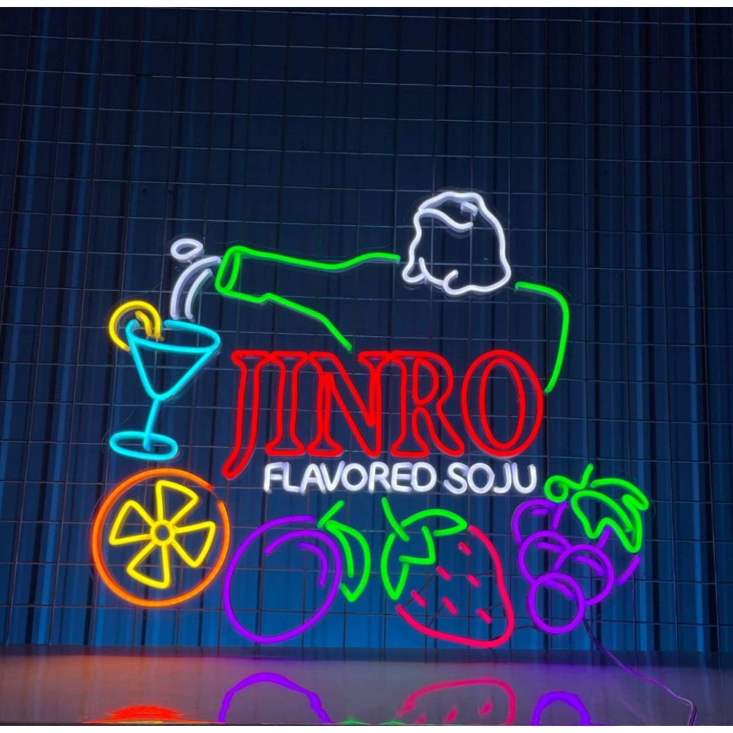 Colorful Jinro Flavored Soju Logo Led Neon Sign | Shineneon