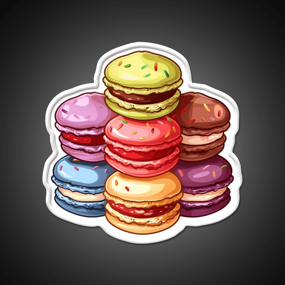 Colorful Macaroons Fast Food Led Neon Sign For Burger Place Rgb Color - Shineneon