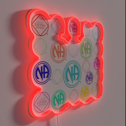 Colorful Na Symbols Narcotics Rgb Led Neon Sign - Shineneon