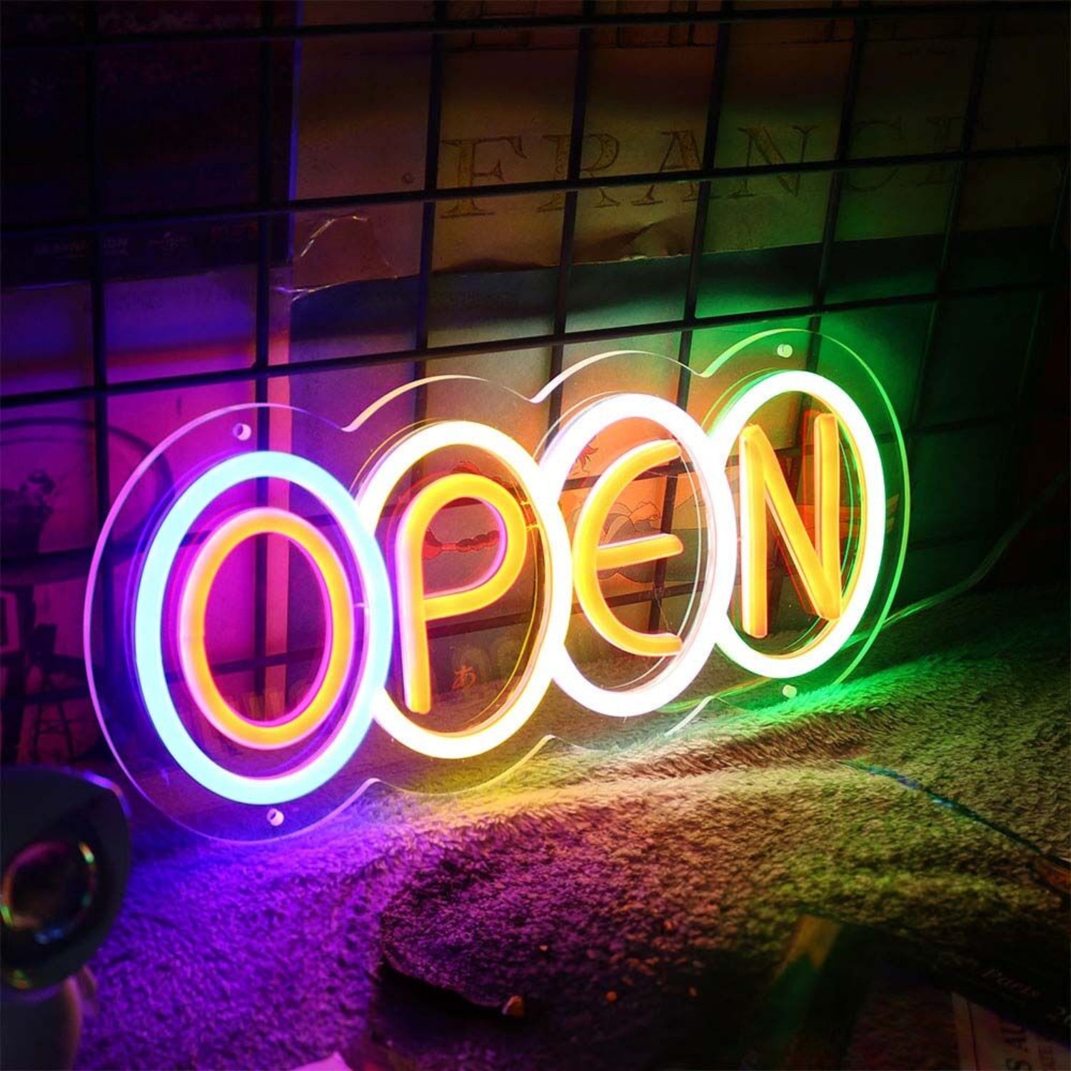 Colorful Open Neon Sign | Shineneon