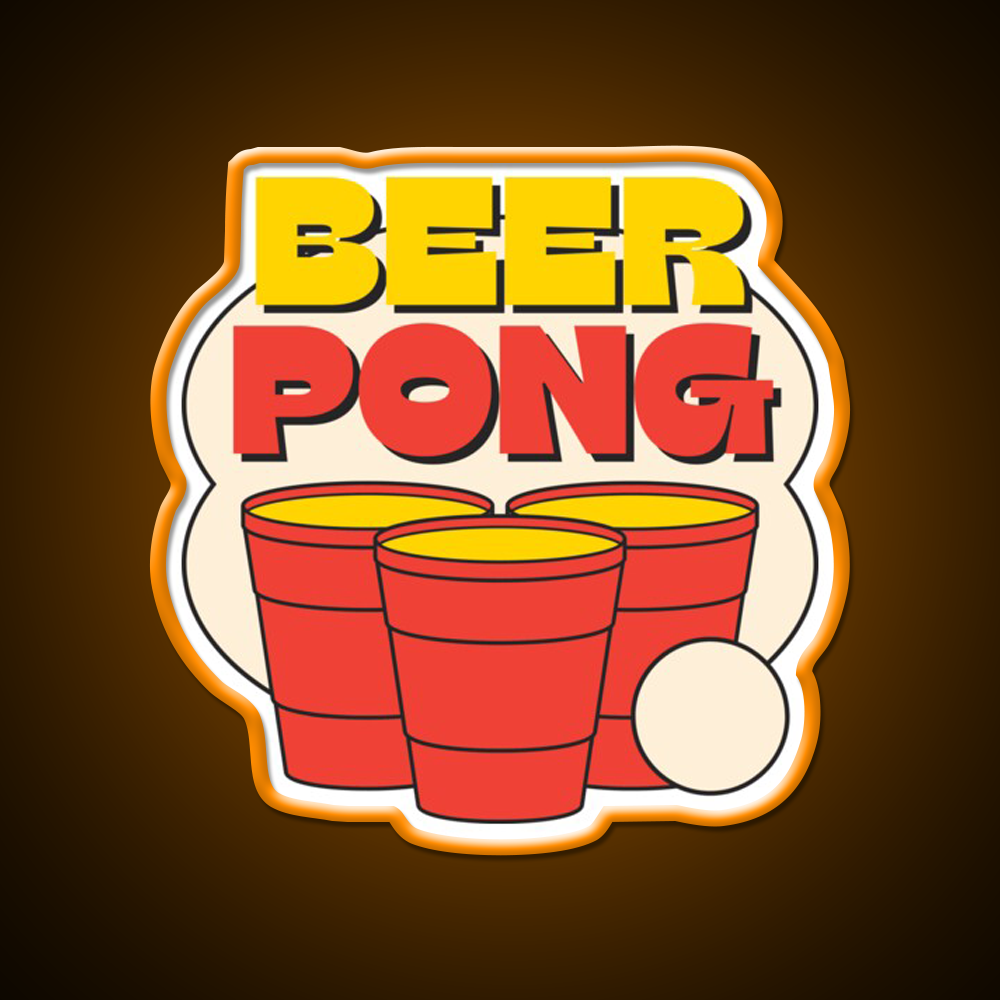 Colorful Retro Beer Pong Beer Bar Decor Led Neon Sign Rgb Color - LED neon sign view 6