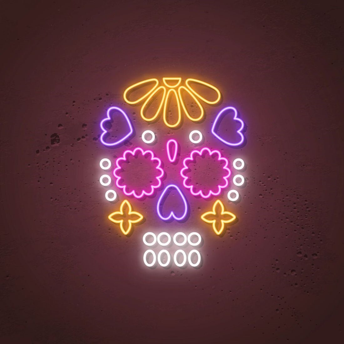 Colorful Skull Led Sign Business Neon Sign - Shineneon