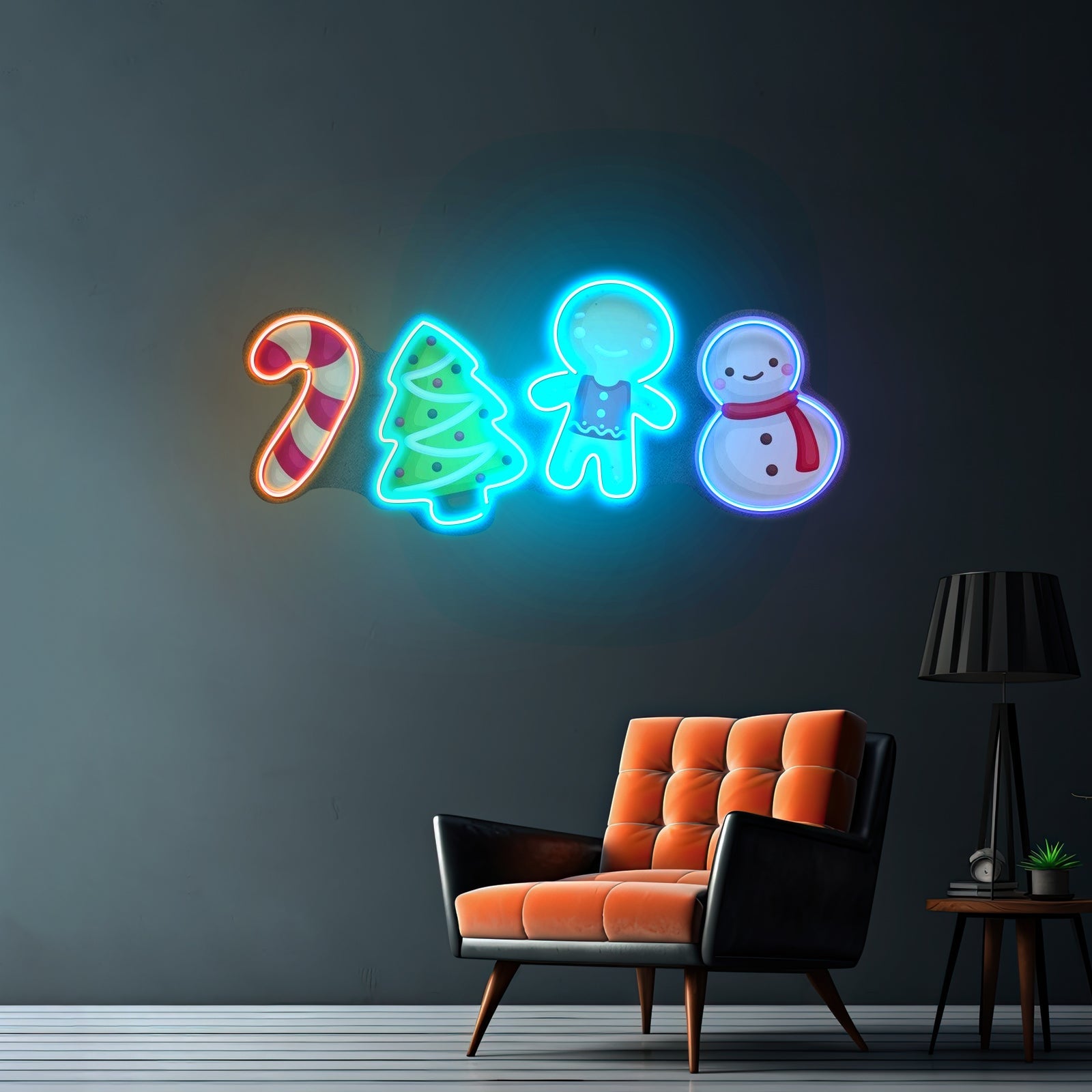 Colorful Toppers Christmas Neon Sign Acrylic Artwork For Sale - Shineneon